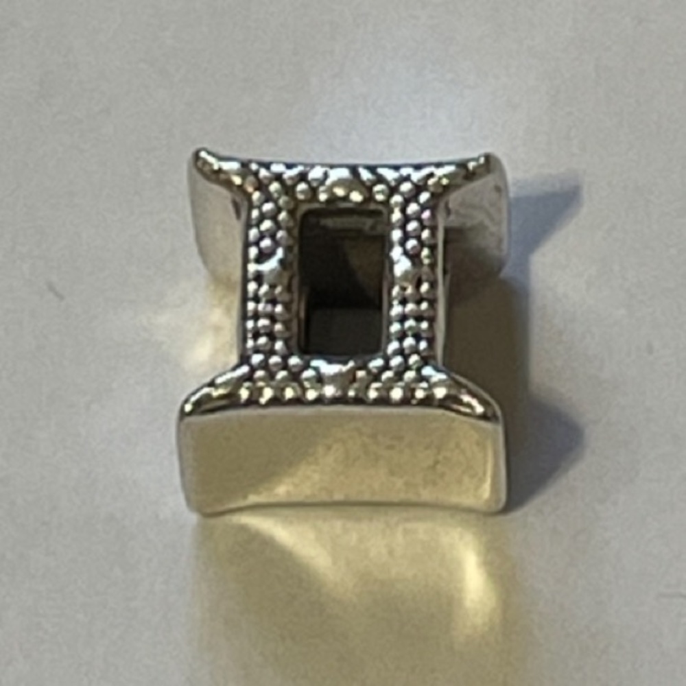 Authentic Pandora Sparkling Gemini Zodiac Sterling Silver Charm